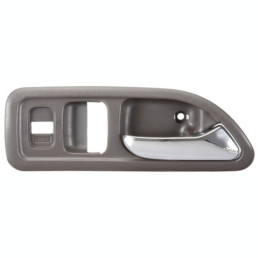 [012-1301-94] MANIJA INTERIOR HD ACCORD 2P COUPE 94-97  CON HOYO PARA SEGURO SEGURO ELECTRICO GRIS/CROMO PLASTICO HUSHAN Derecho Delantera  