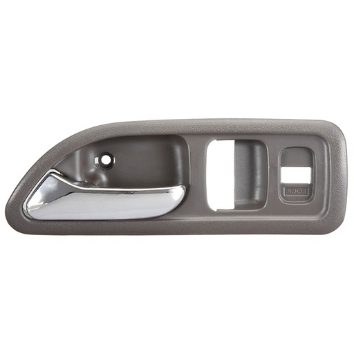 [012-1301-95] MANIJA INTERIOR HD ACCORD 2P COUPE 94-97  CON HOYO PARA SEGURO SEGURO ELECTRICO GRIS/CROMO PLASTICO HUSHAN Izquierdo Delantera  