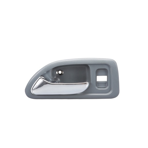 [012-1301-B3] MANIJA INTERIOR HD ACCORD 4P SEDAN 94-97  CON HOYO PARA SEGURO GRIS CLARO/CROMADO PLASTICO HUSHAN Izquierdo Delantera  