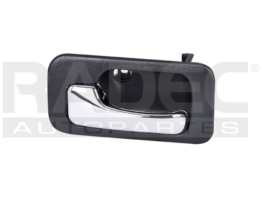 [012-1301-C1] MANIJA INTERIOR HD ACCORD 4P SEDAN 90-93  GRIS/CROMO PLASTICO HUSHAN Izquierdo Trasera  