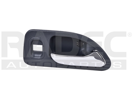 [012-1301-C2] MANIJA INTERIOR HD ACCORD 4P SEDAN 94-97  CON HOYO PARA CRISTAL GRIS CLARO/CROMADO PLASTICO HUSHAN Derecho Trasera  