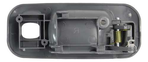 [012-1302-07] MANIJA INTERIOR HD CIVIC 4P SEDAN 92-95  CON HOYO PARA CRISTAL GRIS PLASTICO HUSHAN Izquierdo Trasera  