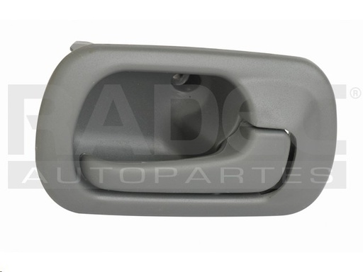 [012-1302-10] MANIJA INTERIOR HD CIVIC 4P SEDAN 96-00  SIN HOYO GRIS PLASTICO HUSHAN Izquierdo Trasera  
