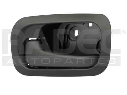 [012-1303-07] MANIJA INTERIOR HD CR-V 02-06  NEGRO PLASTICO HUSHAN Izquierdo Trasera  