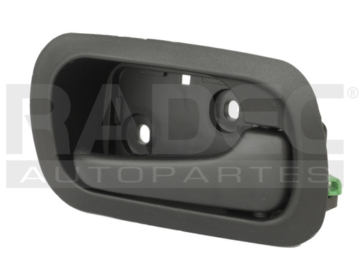 [012-1303-08] MANIJA INTERIOR HD CR-V 02-06  NEGRO PLASTICO HUSHAN Derecho Trasera  