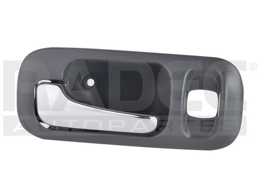 [012-1303-37] MANIJA INTERIOR HD CR-V 97-01/ODYSSEY 95-98  CON HOYO PARA SEGURO NEGRO PLASTICO HUSHAN Izquierdo Trasera  