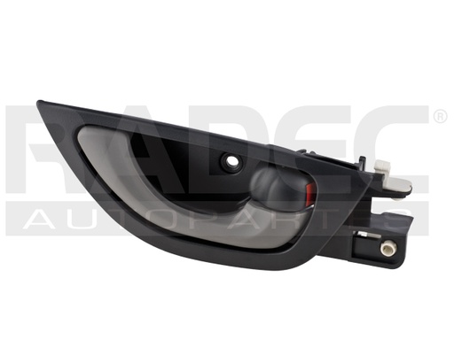 [012-1304-00] MANIJA INTERIOR HD FIT 09-14  NEGRO/GRIS PLASTICO HUSHAN Derecho Delantera/Trasera  