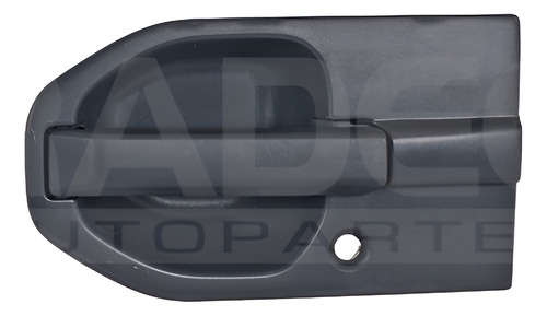 [012-1309-01] MANIJA EXTERIOR HD ELEMENT 03-11  CON HOYO PARA LLAVE CORRUGADA NEGRA PLASTICO HUSHAN Izquierdo Delantera  