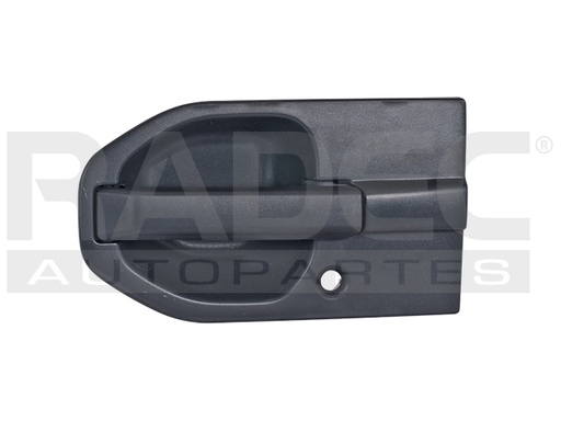 [012-1309-01] MANIJA EXTERIOR HD ELEMENT 03-11  CON HOYO PARA LLAVE CORRUGADA NEGRA PLASTICO HUSHAN Izquierdo Delantera  